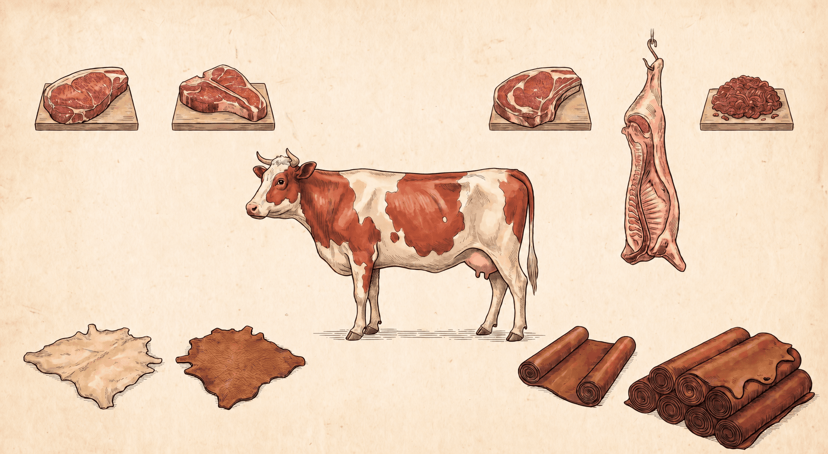 Cattle in a pasture landscape