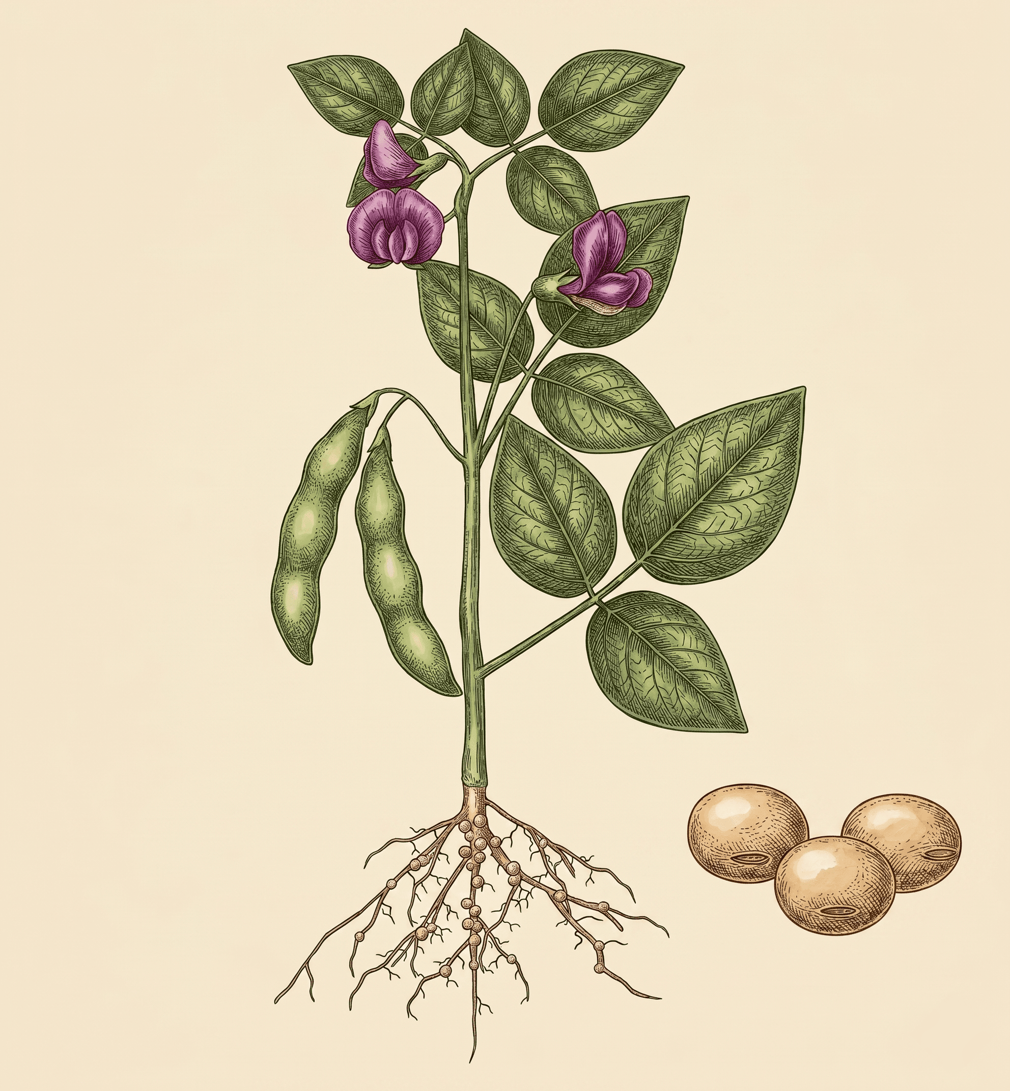 Soy plants and soybeans